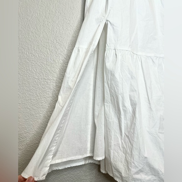 NWT Astr Puff Sleeve Poplin White Dress, S - Picture 6 of 10